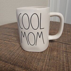 Rae Dunn “COOL MOM” white ceramic mug